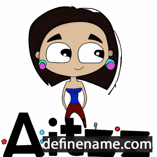 cartoon of the name Aitza