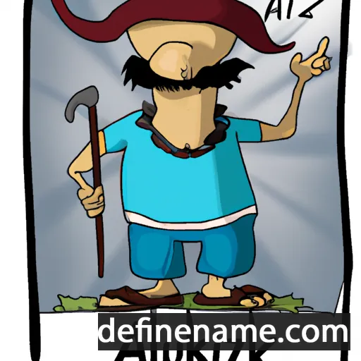 cartoon of the name Aizhurek