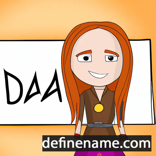 cartoon of the name Ajda