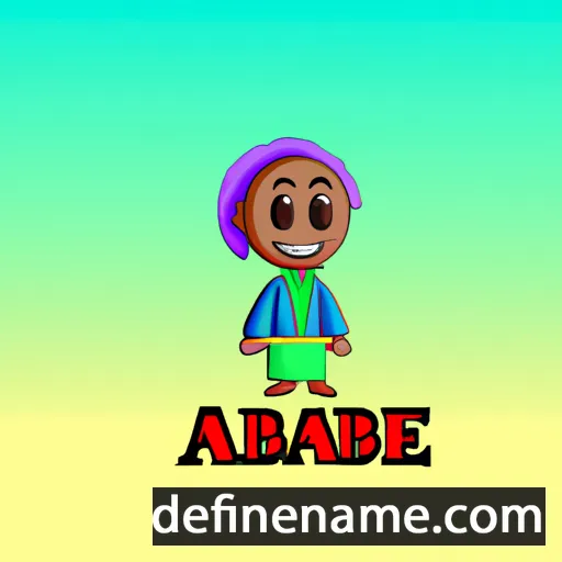 cartoon of the name Ajibade