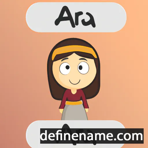 cartoon of the name Ajra