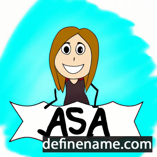 cartoon of the name Ajsa