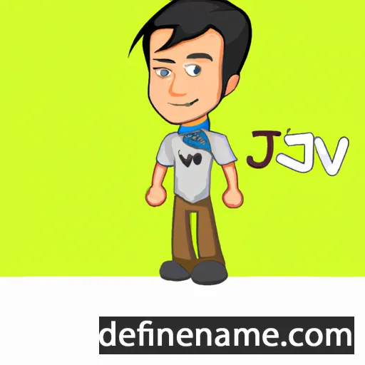 cartoon of the name Ajvi