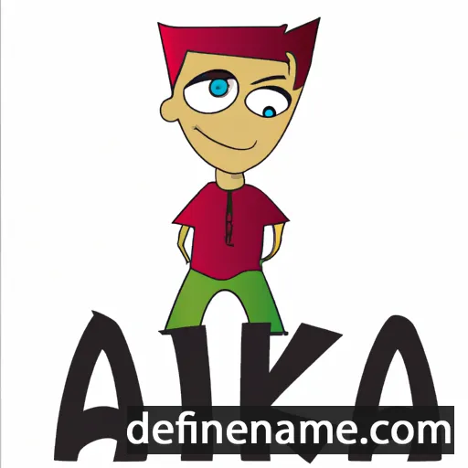 cartoon of the name Aka