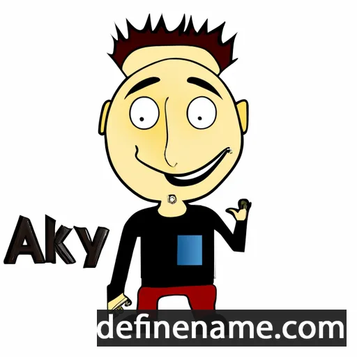 cartoon of the name Akay