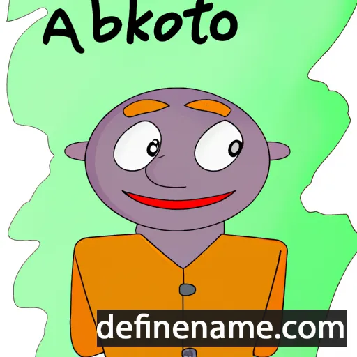 cartoon of the name Akbota