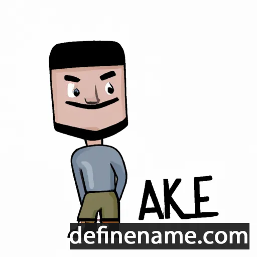 cartoon of the name Akeel