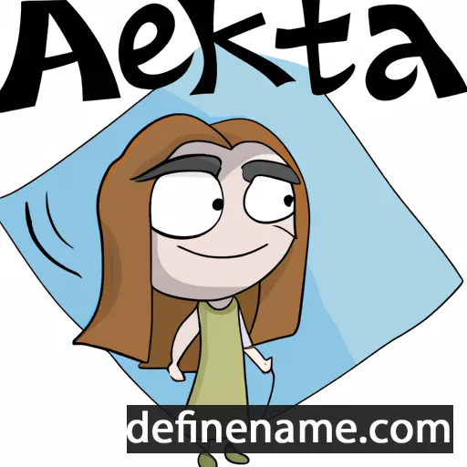 cartoon of the name Aketta