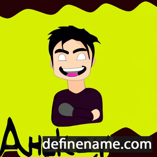 cartoon of the name Akhey