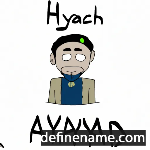 cartoon of the name Akhyad