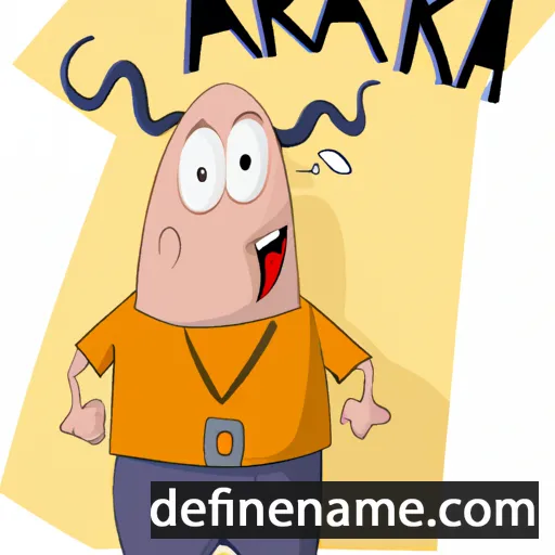 cartoon of the name Äkräs