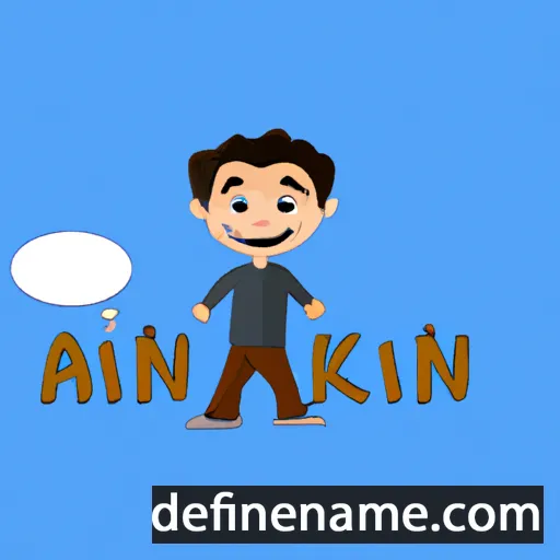 cartoon of the name Akın