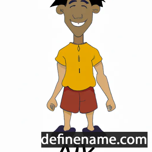 cartoon of the name Akili