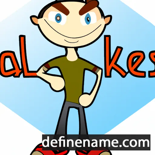 cartoon of the name Akilles