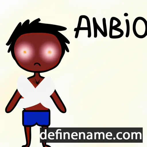 cartoon of the name Akinobu