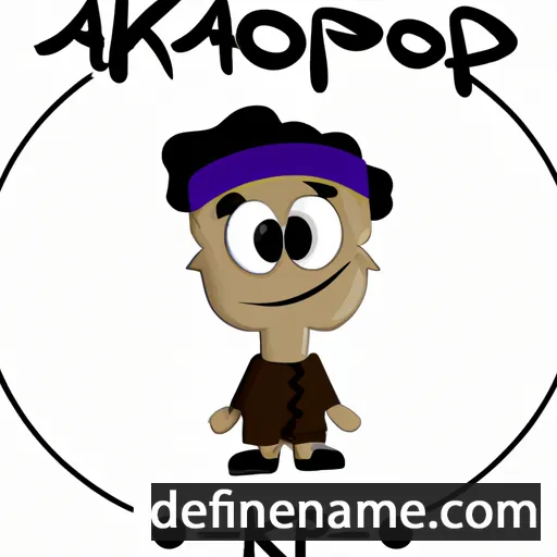 cartoon of the name Akop