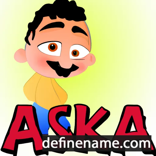 cartoon of the name Aksa