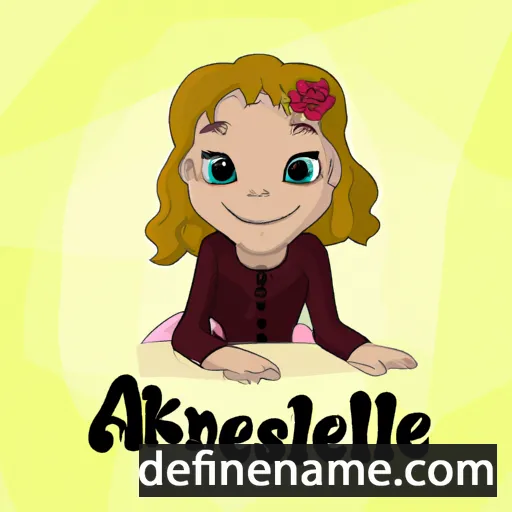 cartoon of the name Akseline