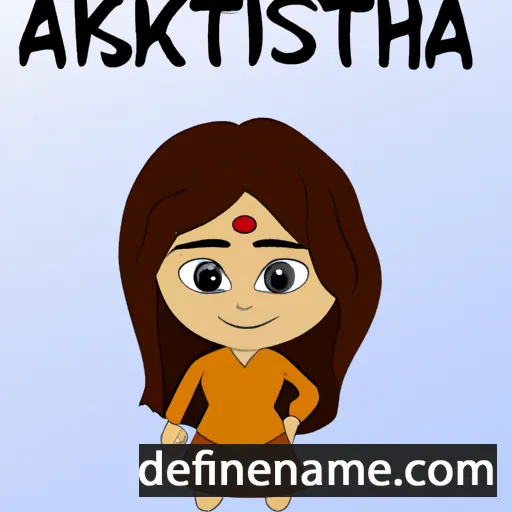 cartoon of the name Akshata