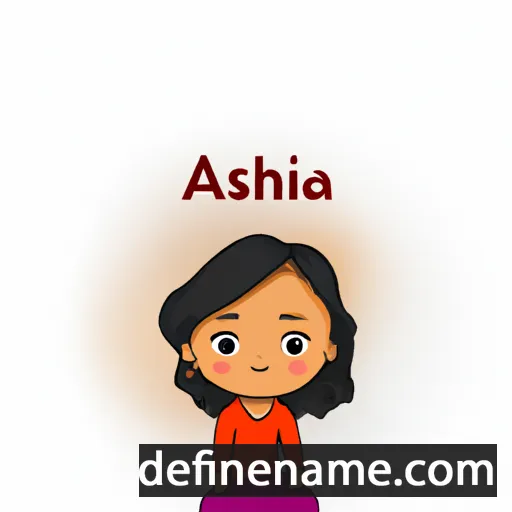 cartoon of the name Akshita