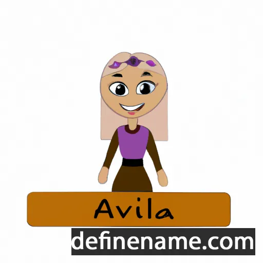 cartoon of the name Akvila