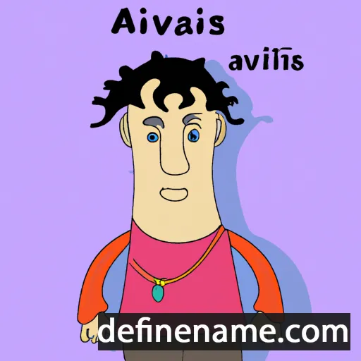 cartoon of the name Akvilas