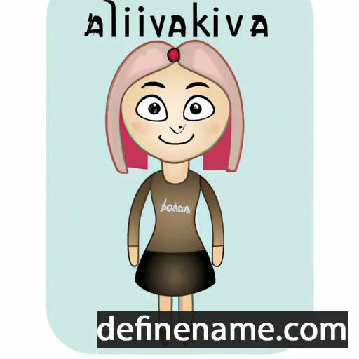 cartoon of the name Akviliina