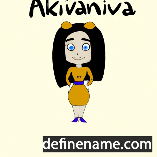 cartoon of the name Akvilina