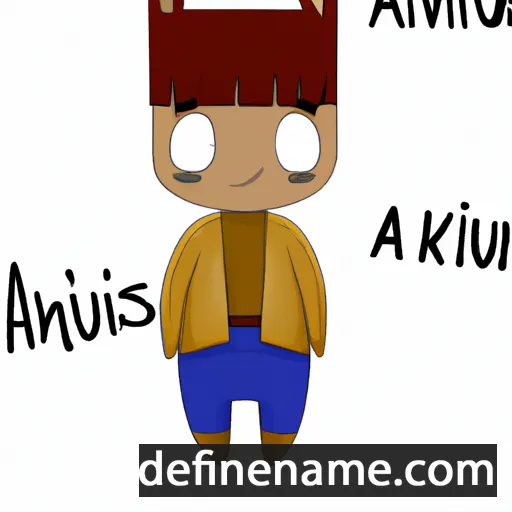 cartoon of the name Akvilūnė