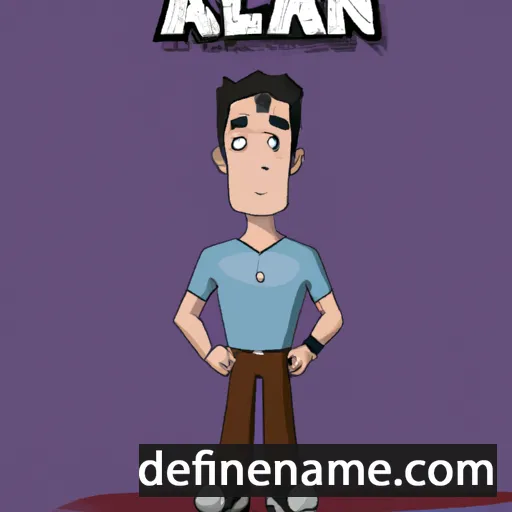 Alán cartoon