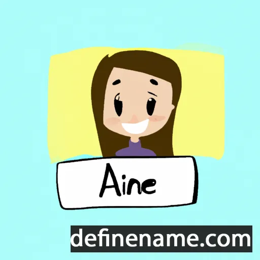 cartoon of the name Alaine