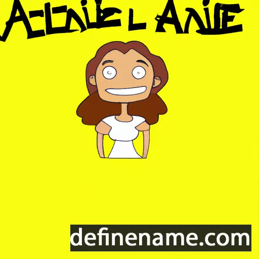 cartoon of the name Alaine