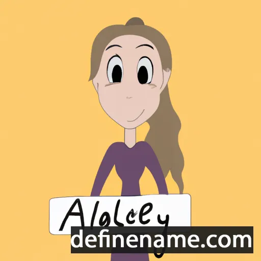 cartoon of the name Alainey