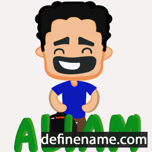 cartoon of the name Alam