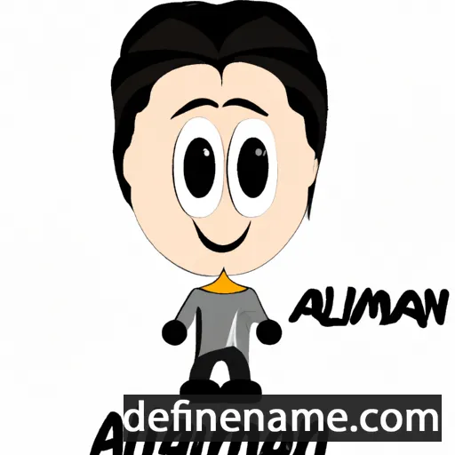 cartoon of the name Alaman