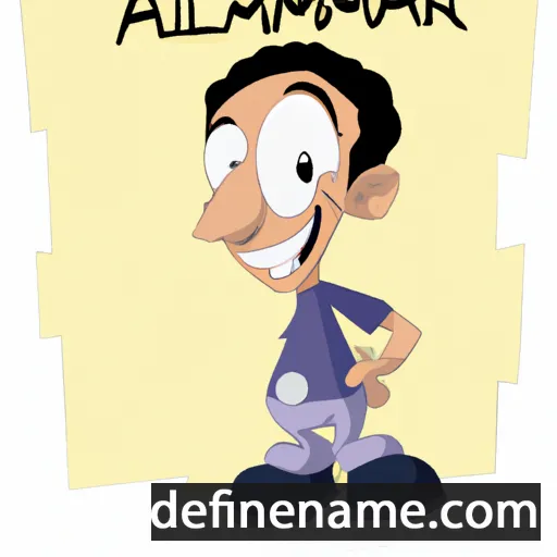 cartoon of the name Alamar