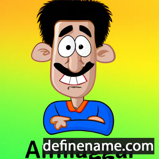 cartoon of the name Alamgir