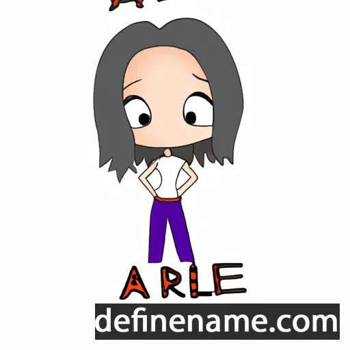 cartoon of the name Alarie