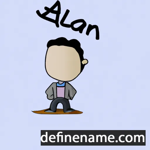 cartoon of the name Albán