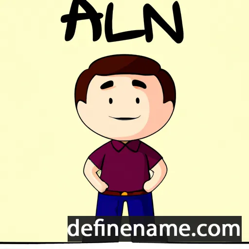 cartoon of the name Alban