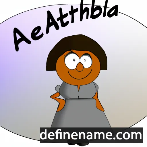 cartoon of the name Albertha