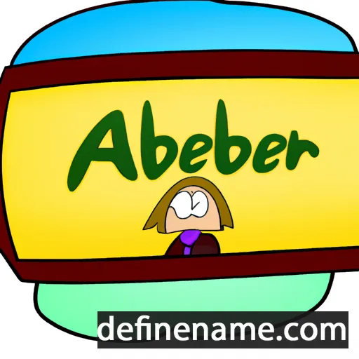 cartoon of the name Alberthe