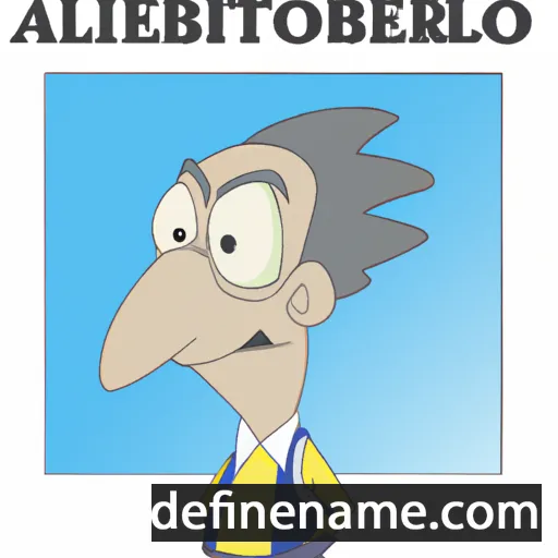 cartoon of the name Albertino