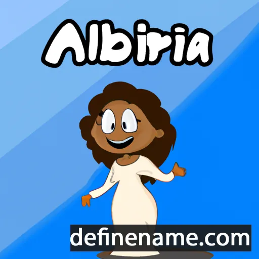 cartoon of the name Albirtha