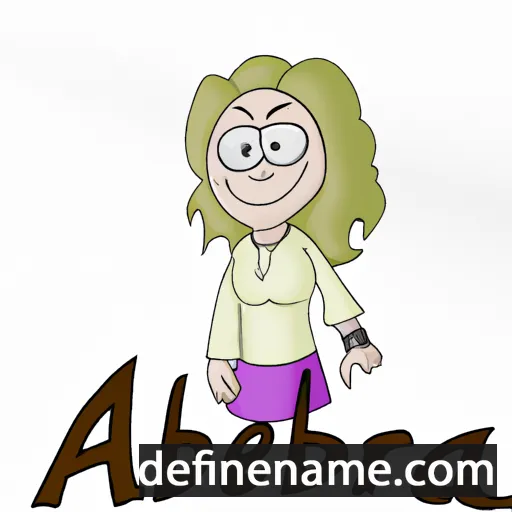 cartoon of the name Albrea