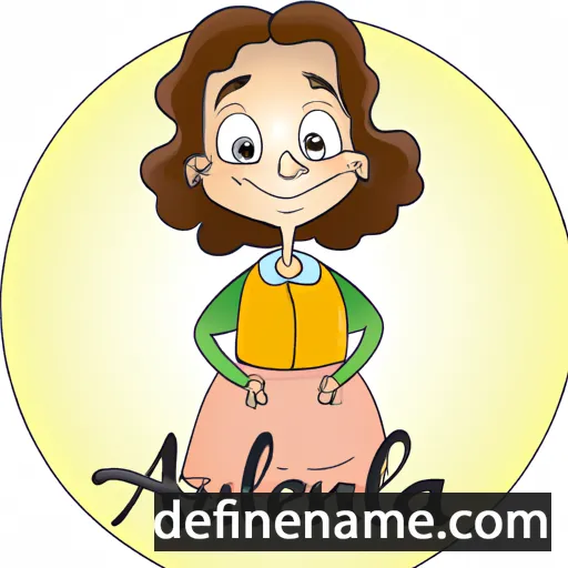 cartoon of the name Albulena