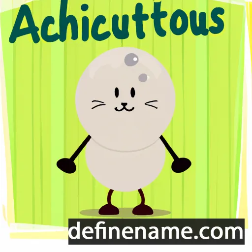 cartoon of the name Alcathous