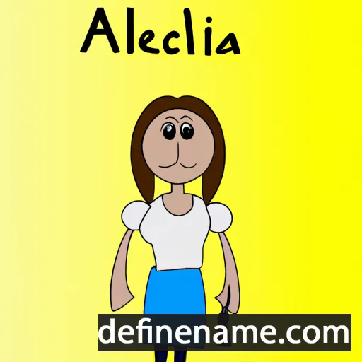 cartoon of the name Alcena