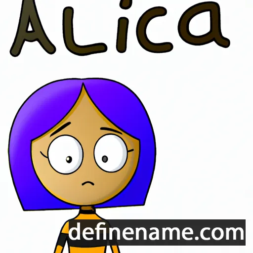 cartoon of the name Alcira