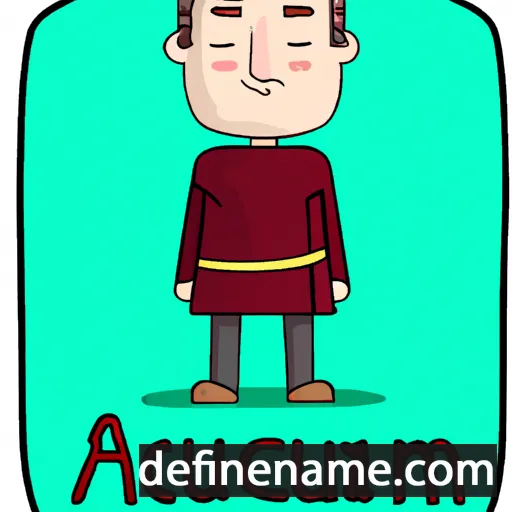 cartoon of the name Alcuin